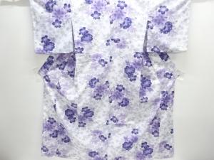 紅梅　花模様浴衣